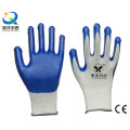 13G Poliéster Shell con guantes de trabajo revestidos con nitrilo (N6007)